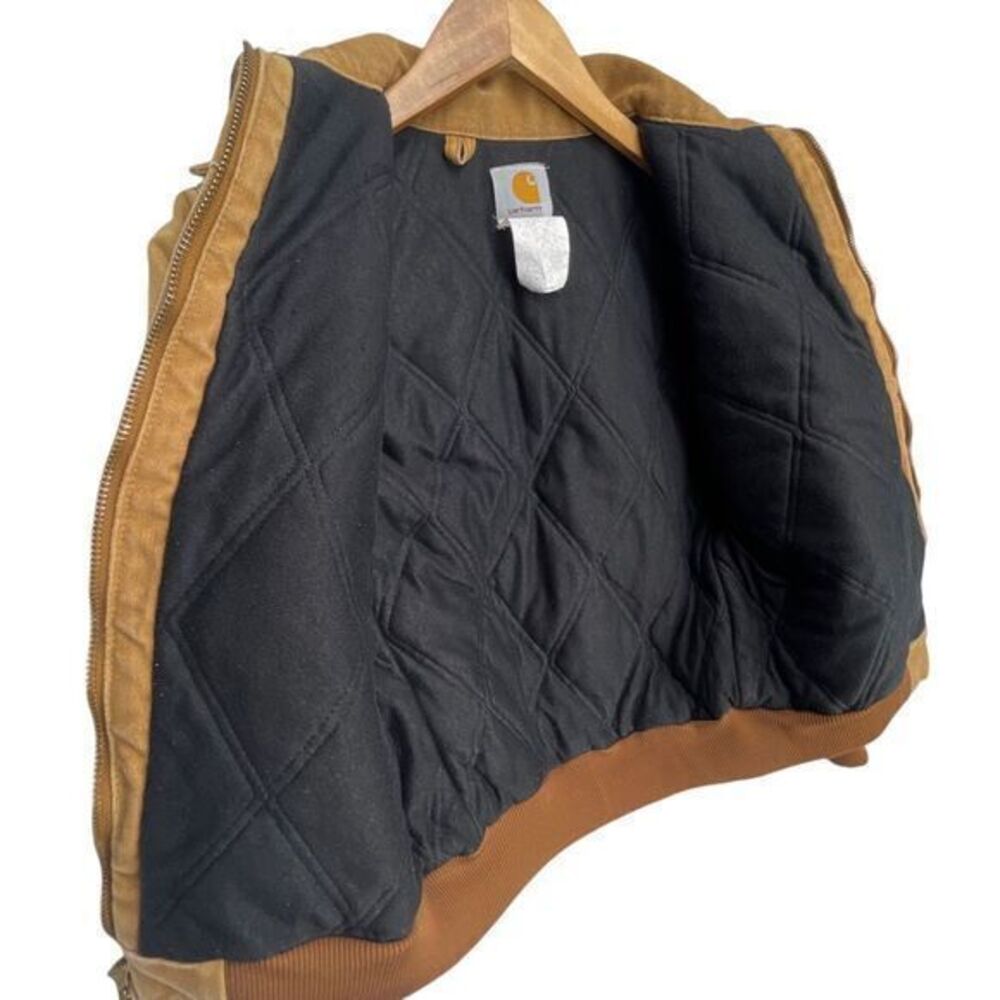 Carhartt Santa Fe Jacket Quilt Lined Youth Medium Y03 BRN Brown - Picture 14 of 16